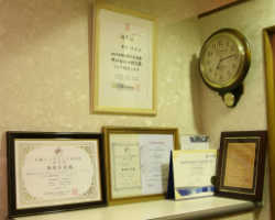 認定証の写真